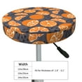 thumbnail image 4 of Kdxio Various Oranges Print Stool Covers Round,Stretch Round Bar Stool Covers Washable Bar Stool Cushion Slipcover for 12-15 Inch Chair, 4 of 7