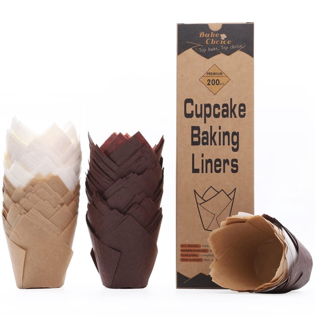 Forros para magdalenas Bake Choice Nordic Paper, 200 unidades, Tulip EU