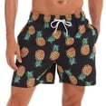thumbnail image 2 of Simple Pineapple Graphic Beach Shorts Pants Men 3D Printing Surf Board Shorts Summer Hawaii Swimsuit Swim Trunks Cool Ice Shorts Fivean unisex, 2 of 2