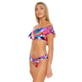 thumbnail image 3 of Trina Turk Women's Standard Rio Off Shoulder Ruffle Top, Multi, 10, 3 of 3