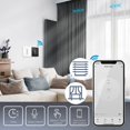 thumbnail image 4 of WiFi RF433 Tuya Smart Curtain Switch 2.5D Arc Glass Touch Panel For Roller, 4 of 5