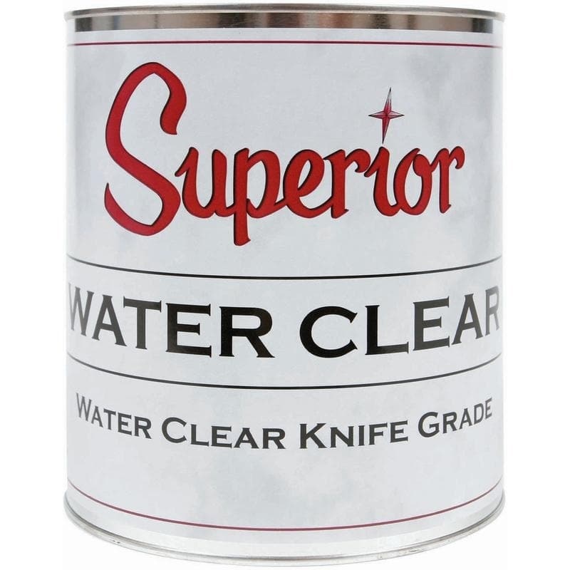 SUPERIOR WATERCLEAR Polyester Knife Grade Adhesive1Quart Walmart