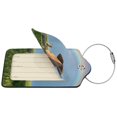 thumbnail image 4 of Rocae Elephant Dog for Leather Luggage Baggage Tags ID Label Privacy Cover ID Label with Stainless Steel Loop and Address Card, 4 of 5