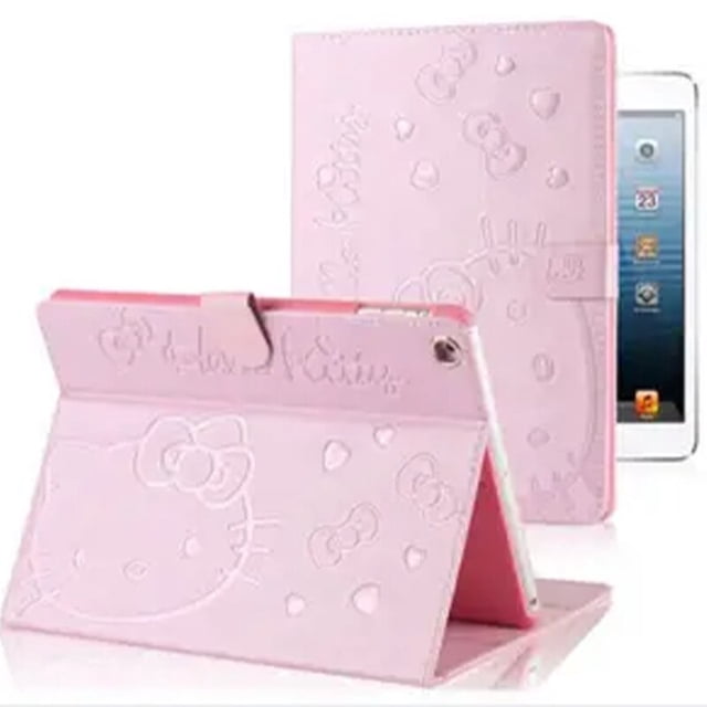 Funda para Ipad de Hello Kitty para niña, funda Kawaii de dibujos animados Air 1, 2, 3, Ipad 2020, Mini 4, 5, a prueba de golpes, de cuero, regalo para niña