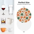 thumbnail image 6 of Kdxio Autumn Pumpkins Funny Coasters,4 Pcs Leather Coasters,Housewarming Gifts,Protect Furniture from Water Marks Scratch and Damage, 6 of 6