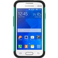 thumbnail image 3 of DreamWireless Dual Layer Hybrid Rubber Coated Hard Plastic/Soft Silicone Case Cover With Diamond For Samsung Galaxy Ace 4 LTE, Green/Black, 3 of 4