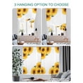 thumbnail image 4 of Sunflower Spring Tie Up Curtains for Windows 54 Inch Length Balloon Curtains Kitchen Adjustable Balloon Window Shade Summer Pastoral Botanical Floral Tie Up Valance Bathroom Curtain Window 42"x54", 4 of 6