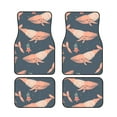 thumbnail image 1 of LAKIMCT Winter Whales Car Mats, Neoprene Front Rear Floor Mats for Cars, Waterproof Anti-Slip Car Floor Mats Full Set, Universal(4 Pcs), 1 of 6