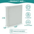 thumbnail image 6 of joogoo Light Grey Hardcover 3 Ring Binder 1.5" Round Rings Interior Pockets Binders Organizer 1 Pack, 6 of 9