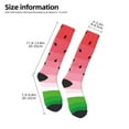 thumbnail image 2 of Xecao Watermelon Print Compression Socks for Both Men And Women for Running, Travel, Flight, Nurse, 2 of 6