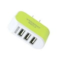 thumbnail image 4 of Universal Candy Color 3 USB Multi-Port adapter ;USB Wall Charger US Plug Wall Adapter Cube Block AC 110-220V 5V, 4 of 4