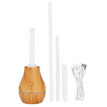 

Portable Water Bottle Humidifier Cold Fog Colorful Air Humidifier USB Powered Light Wood Grain