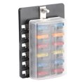 thumbnail image 4 of 12‑Way Fuse Box Kit Blade Fuse Block Holder with LED Indicator for Car Truck Bus Marine Boat Yacht, 4 of 7