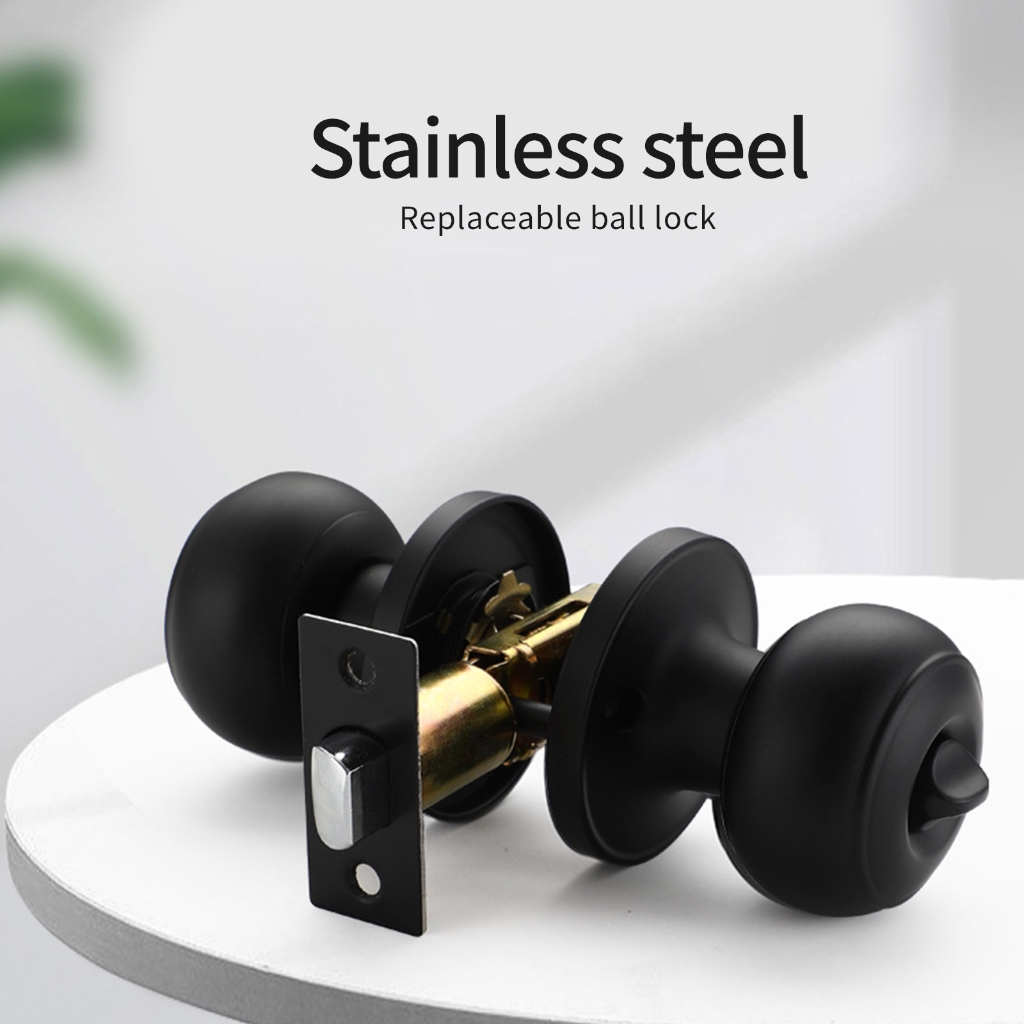 Stainless Steel Privacy Door Lock Round Knob for Bathroom Home Security