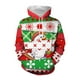 thumbnail image 4 of Sudadera con capucha navideña para hombre, con estampado 3D, con diseño festivo de Papá Noel, muñeco de nieve y vacaciones, informal, de gran tamaño, 4 of 5
