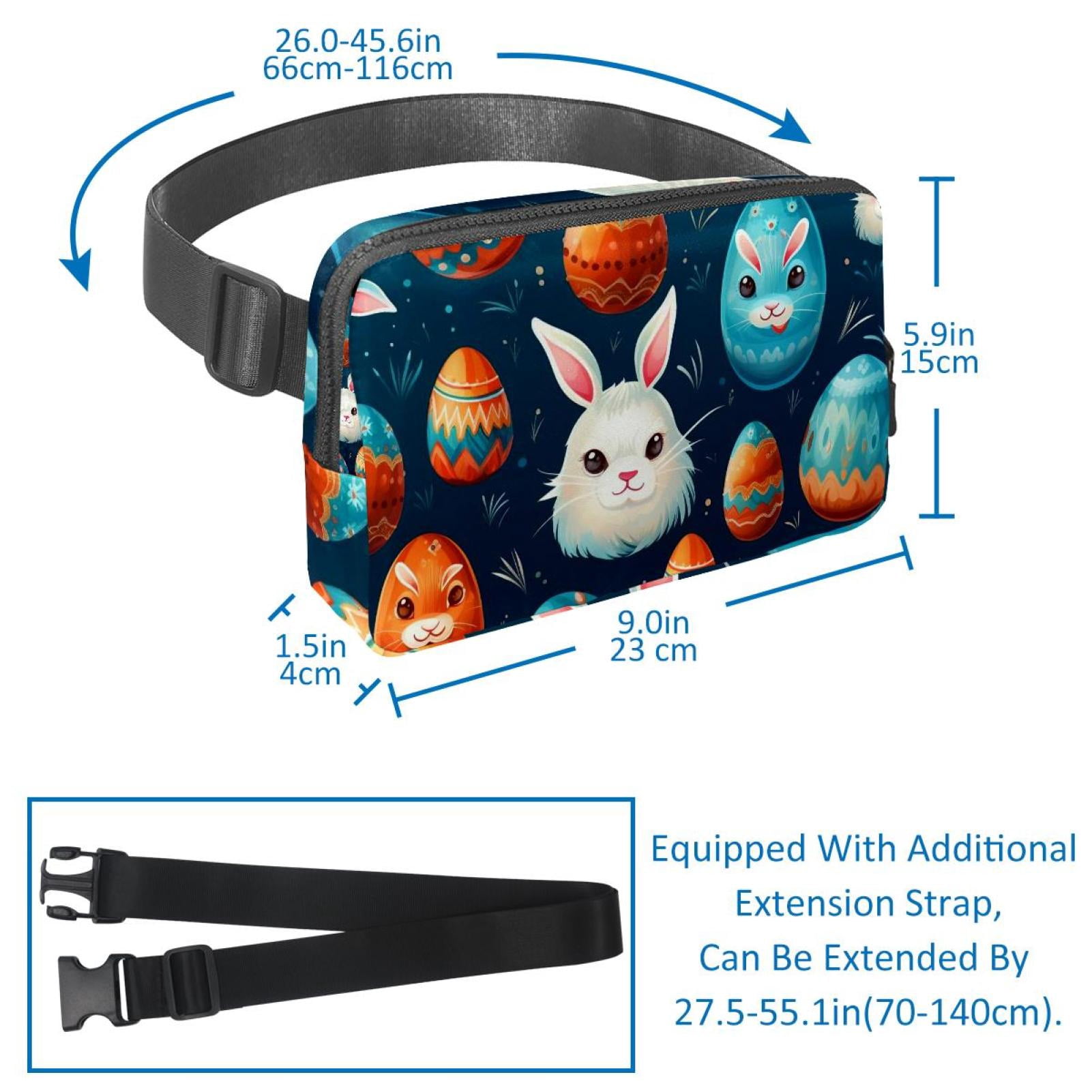 Easter Running Belt Waist Packs Fanny Bag: Lightweight, Adjustable, with Extension Strap, Unisex