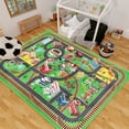 thumbnail image 2 of Kids Rug Car Rug for Toy Cars,City Life Road Traffic for Playroom Kid Car Road Rug Village Map Play Mat Non-Slip Washable Play Rug for Toddler Boy Family Tummy Time Playtime, 2 of 8