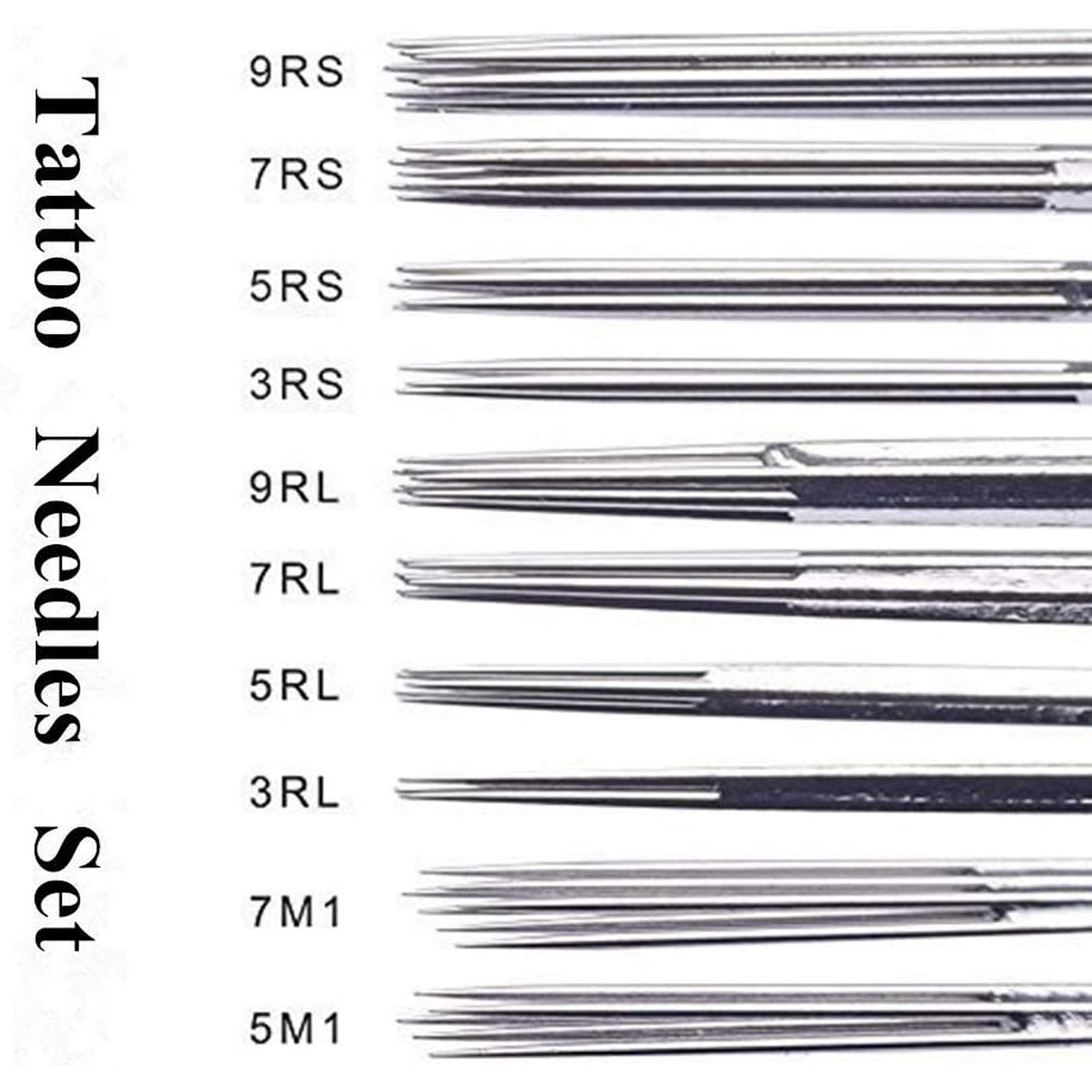 ALmi Tattoo Needles Set - 50PCS Mixed Tattoo Needles 3RL,5RL,7RL,9RL,3RS,5RS,7RS,9RS,5M1,7M1 Disposable Sterile Tattoo Gun Needles Assorted Liners,Shaders and (Mixed-RL/RS/M1-50pcs) | Walmart Canada ALmi Tattoo Needles Set - 50PCS Mixed Tattoo Needles 3RL,5RL,7RL,9RL,3RS,5RS,7RS,9RS,5M1,7M1 Disposable Sterile Tattoo Gun Needles Assorted Liners,Shaders and (Mixed-RL/RS/M1-50pcs) | Walmart Canada