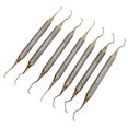 thumbnail image 1 of Teeth Plaque Remover, Special Head Shape 7 Pieces  Cleaning Pick Kit Metal Material  For Tooth Stain Food Residue Removal, 1 of 8