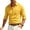 Yellow, variant on Hulanddfd Mens Shirt Long Sleeve Polo with Pocket, Yellow Button Up Collared Casual Top, Slim Fit Daily Wear