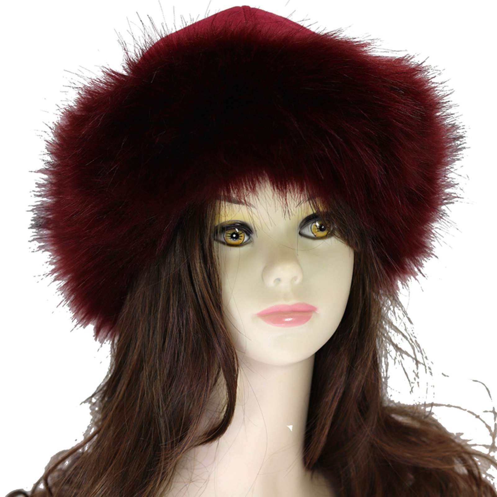 Visland Faux Fur Trimmed Winter Hat for Women - Classy Russian Hat