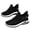 Black, variant on Women Casual Shoes Fashionable Lace Up Sneakers Breathable Mesh Material Comfortable Structure Professional Walking Running Shoes Lightweight Athletic Footwear ,Us Size:9.5