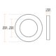 thumbnail image 3 of Nylon Flat Washers for M14 Screw Bolt 22mm OD 1.2mm Thick Clear 100PCS, 3 of 6