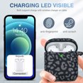 thumbnail image 5 of Leopard Silicone Airpods Case, YOMPLOW Soft Ipod Case Cover Flexible for Airpods 2nd/1st Generation Earpod Case Cover for Women Girls with Keychain - Grey Leopard Cheetah, 5 of 7