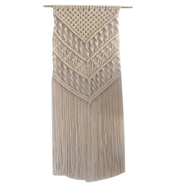 Coofit Woven Tapestry Handmade Cotton Rope Macrame Wall Hanging Wall Decor