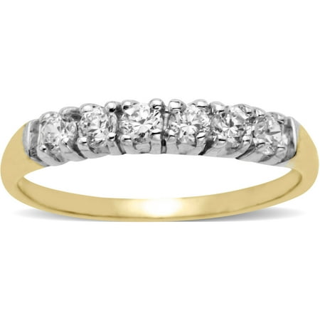 Believe by Brilliance CZ 10kt Yellow Gold Band, Size 7
