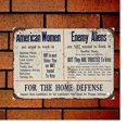 thumbnail image 1 of Size: 8" x 12" Metal Sign 1915 Woman Suffrage Funny Retro Decor, 1 of 5