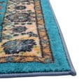 thumbnail image 6 of Rugs.com Medina Collection Rug – 13 Ft Runner Arctic Aqua Blue Medium Rug Perfect For Hallways, Entryways, 6 of 9