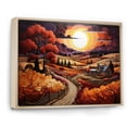 thumbnail image 2 of Designart "Countryside Crimson Vineyard Collage I" Landscapes Floater Framed Canvas Wall Art, 2 of 7