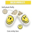 thumbnail image 2 of Smiley Face Chaussons Femmes Chaussons Sourire Chaussons Visage Heureux Chaussons Rétro Smiley Face Peluche Douce, 2 of 3