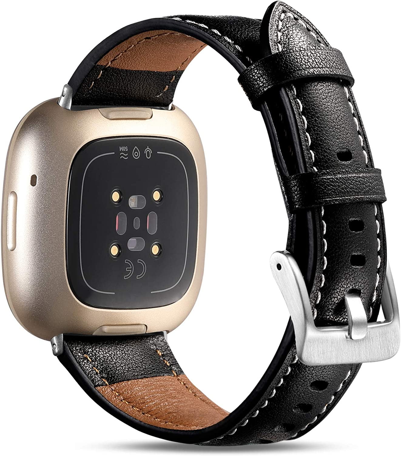 Fitbit versa band leather sales