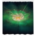 thumbnail image 3 of Ambesonne Fractal Shower Curtain, Digital Abstract Buds, 69"Wx70"L, Hunter Green, 3 of 3