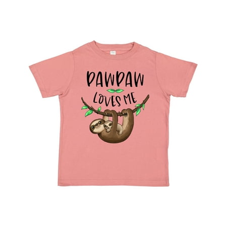 Inktastic Pawpaw Loves Me Cute Sloth and Baby Boys or Girls Toddler T-Shirt