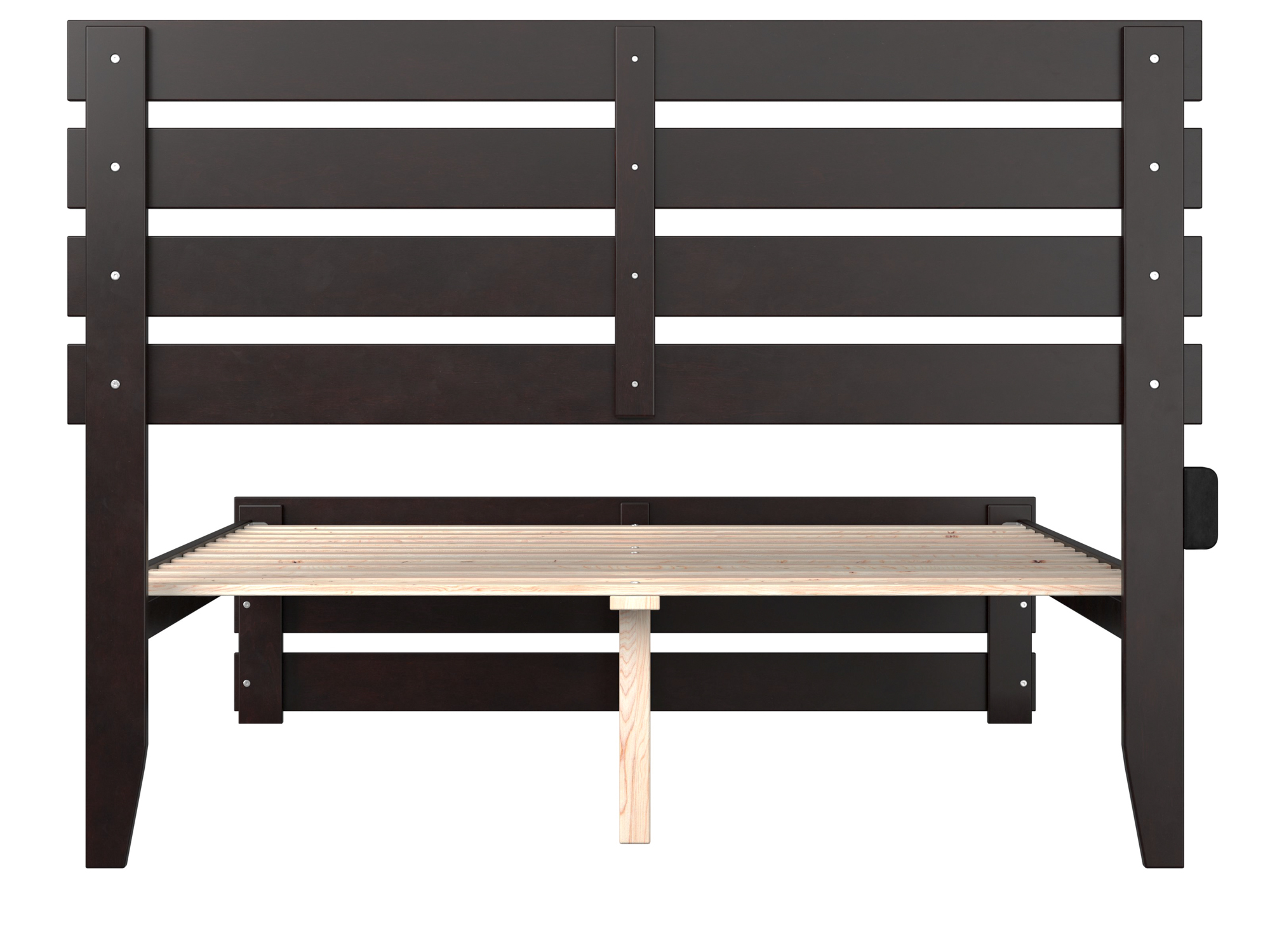 AFI Oxford 14" Full Wood Platform Bed Frame with Headboard and Footboard, Espresso