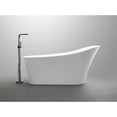 thumbnail image 4 of Anzzi FT-AZ092 31.5 x 31 x 67 in. 5.58 ft. Maple Series Freestanding Bathtub, Glossy White, 4 of 5