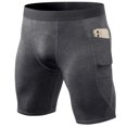 thumbnail image 1 of Pantalones cortos deportivos para hombre, ajustados, de secado rápido, para entrenamiento, con bolsillo, elásticos, transpirables, para correr y fitness, 1 of 6