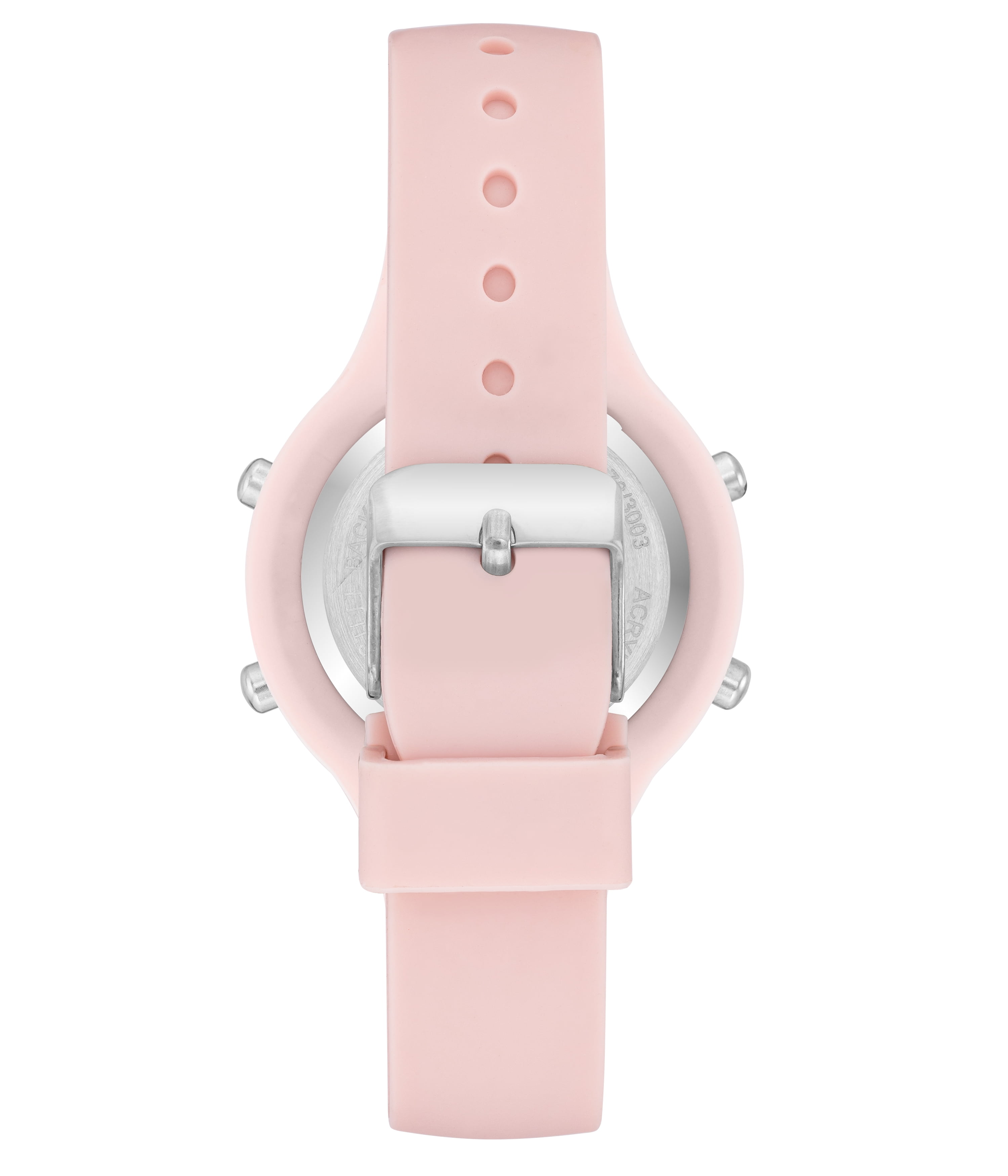 Time and Tru Adult Female Pink Silicone Digital Watch.