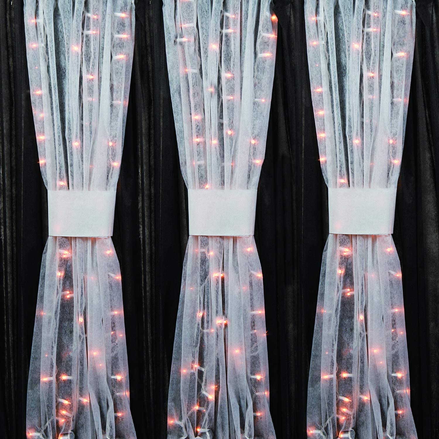 Fun Express 100ft. x 3 ft. White Gossamer Roll, Drapery Sheer Fabric, Draping Fabric, Gossamer Fabric Roll, Prom Decoration & Wedding Decoration, Wedding Arch Draping Fabric