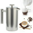 thumbnail image 2 of Prensa Francesa Acero Inoxidable Prensa de café Acero Inoxidable Resistente Al Calor 1000ML Durable para Oficina en Casa para Amantes del café Prensa francesa de acero inoxidable Cafetera de pr ANGGREK Cocina, Decoración y Otros, 2 of 8