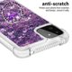 thumbnail image 3 of Funda para Samsung Galaxy A22 5G con Brillo Líquido Flotante, Purpurina, Parachoques y Anillo Giratorio Soporte, 3 of 5