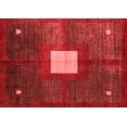 thumbnail image 1 of Ahgly Company Machine Washable Indoor Rectangle Abstract Red Modern Area Rugs, 5' x 7', 1 of 4