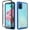 Blue, variant on Samsung Galaxy Note 20 Ultra Case, Transparent Drop Proof Cover with [Temerped Glass Screen Protector] (Pink)