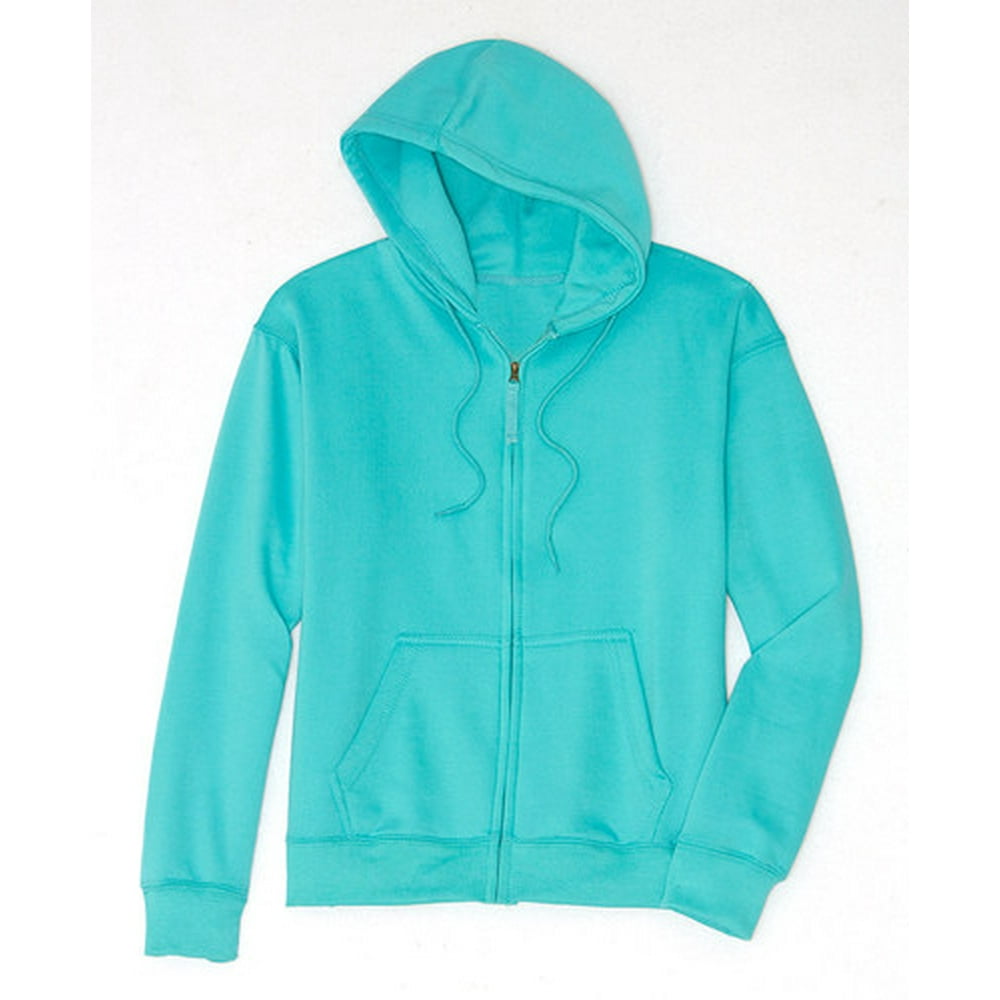 Bigbolo - Women's Soft Fleece Zip-Up Sweatshirts-XL-Turquoise - Walmart ...
