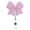 Pink, variant on Pink Bow Badge Reel Retractable | Cute ID Badge Holder with Alligator Clip for Nurse, Medical Worker, Nursing Student, Teacher | Fun & Personalized Design