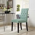 thumbnail image 4 of Hawthorne Collections 21.5" Modern Fabric Dining Side Chair in Laguna Green, 4 of 4