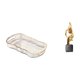 thumbnail image 1 of Elegante Bandeja De Resina Para Comida Y Tocador, Ideal Para Baño, Desayuno, Frutas, Cafetería, Almacenamiento De Cosméticos Y Decoración Para El Hogar, Mesa De Oficina., 1 of 8